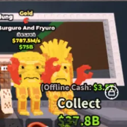 Gold Burguro and Fryuro 787.5 s (Секретный персонаж) — Roblox, лот №230386