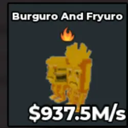 GOLD Burguro And Fryuro 937.5M s (Секретный персонаж) — Roblox, лот №230388