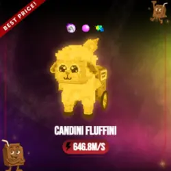 Gold Candini Fluffini 646.8M s (Секретный персонаж) — Roblox, лот №230396