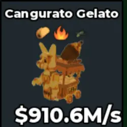 Gold Cangurato Gelato 910.6 M s - Quick (Секретный персонаж) — Roblox, лот №230398