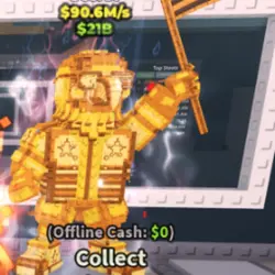 Gold Capitano Americano - 90.6M s - Secret (Секретный персо… — Roblox, лот №230400