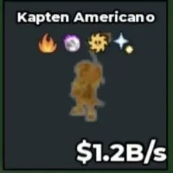 Gold Capitano Americano 1,2B s #alm (Секретный персонаж) — Roblox, лот №230401
