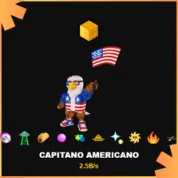 Gold Capitano Americano 2.5B s (Секретный персонаж) — Roblox, лот №230403