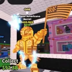 Gold Capitano Americano [453.1M s] Lightning Trait 1 2 (Сек… — Roblox, лот №230412