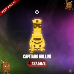 Gold Capitano Gullini 137.5M s (Секретный персонаж) — Roblox, лот №230414