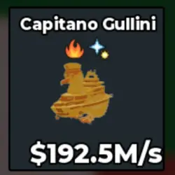 Gold Capitano Gullini 192.5 M s (Секретный персонаж) — Roblox, лот №230415