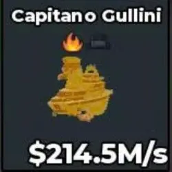 Gold Capitano Gullini 214.5 M s - Quick (Секретный персонаж) — Roblox, лот №230416