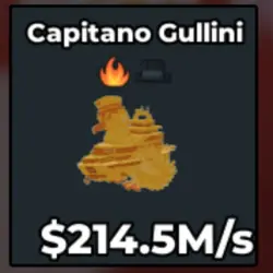 Gold Capitano Gullini 214.5 M s (Секретный персонаж) — Roblox, лот №230417
