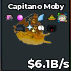 Gold Capitano Moby 6.1B s (Секретный персонаж) — Roblox, лот №230434