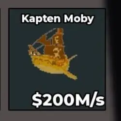 Gold Capitano Moby [200 M s ] (Секретный персонаж) — Roblox, лот №230439