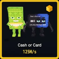 Gold Cash or Card 125M s (Секретный персонаж) — Roblox, лот №230447