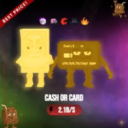 Gold Cash or Card 2.1B s (Секретный персонаж) — Roblox, лот №230449