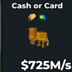 GOLD Cash Or Card 725M S V80 (Секретный персонаж) — Roblox, лот №230453