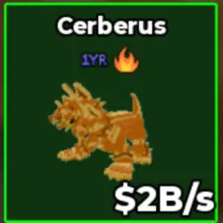 Gold Cerberus (f02056) (Секретный персонаж) — Roblox, лот №230468