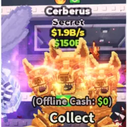 Gold Cerberus 1.9B S (Brazil + Fire) #K5WF9R (Секретный пер… — Roblox, лот №230476