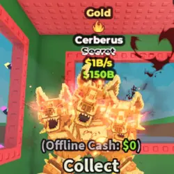 Gold Cerberus 1B s (Секретный персонаж) — Roblox, лот №230478