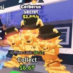 Gold Cerberus 2.8B s (Секретный персонаж) — Roblox, лот №230480