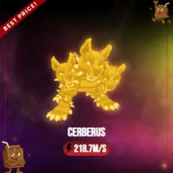Gold Cerberus 218.7M s (Секретный персонаж) — Roblox, лот №230482