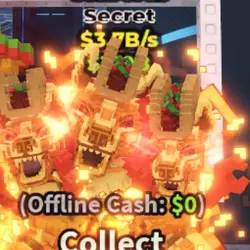 Gold Cerberus 3.7B S (6 Traits) #X3DS8V (Секретный персонаж) — Roblox, лот №230487