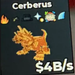 Gold Cerberus 4 B s 6 Traits (Секретный персонаж) — Roblox, лот №230488