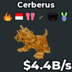 Gold Cerberus 4.4b s (Секретный персонаж) — Roblox, лот №230489