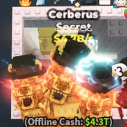 Gold Cerberus 4.7B S (7 Traits) #G3RX1V (Секретный персонаж) — Roblox, лот №230490