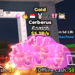 Gold Cerberus 5.3B s (Секретный персонаж) — Roblox, лот №230492