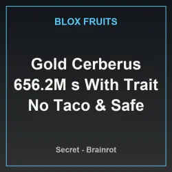 Gold Cerberus 656.2M s With Trait No Taco & Safe (Секретный… — Roblox, лот №230495
