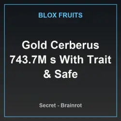 Gold Cerberus 743.7M s With Trait & Safe (Секретный персона… — Roblox, лот №230497