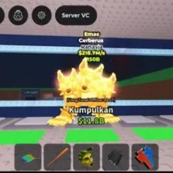 GOLD CERBERUS [218,5M s ] (Секретный персонаж) — Roblox, лот №230498