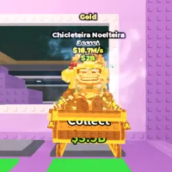 Gold Chicleteira Noelteira 18.7 M s (Секретный персонаж) — Roblox, лот №230513