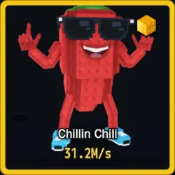 Gold Chillin Chili 31.2M s (Секретный персонаж) — Roblox, лот №230534
