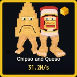 Gold Chipso and Queso 31.2M s (Секретный персонаж) — Roblox, лот №230550