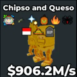 Gold Chipso and Queso 906.2 M s (Секретный персонаж) — Roblox, лот №230554
