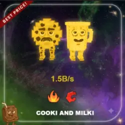 Gold Cooki and Milki 1.5B s (Секретный персонаж) — Roblox, лот №230514