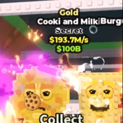 Gold Cooki and Milki 193.7m s (Секретный персонаж) — Roblox, лот №230517