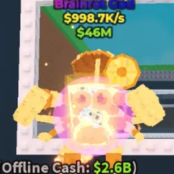 Gold Crabbo Limonetta 998.7K s (Brainrot God персонаж) — Roblox, лот №230536