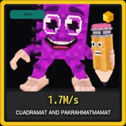 Gold Cuadramat and Pakrahmatmamat 1.7M s (Секретный персона… — Roblox, лот №230546