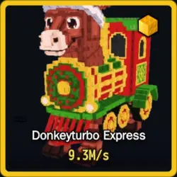 Gold Donkeyturbo Express 9.3M s (Секретный персонаж) — Roblox, лот №230562