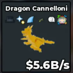 Gold Dragon 5.6B s #M2 (Секретный персонаж) — Roblox, лот №230566