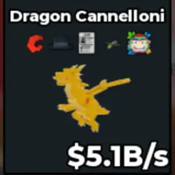 Gold Dragon Cannelloni (f01781) (Секретный персонаж) — Roblox, лот №230568