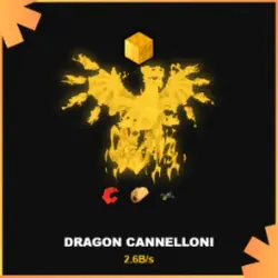 Gold Dragon Cannelloni 2.6B s (Секретный персонаж) — Roblox, лот №230574