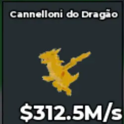 Gold Dragon Cannelloni 312.5M s (Секретный персонаж) — Roblox, лот №230578