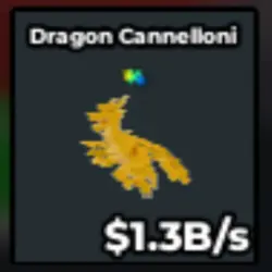 Gold dragon cannelloni with Glitch Trait 1.2B s ready stock… — Roblox, лот №230588