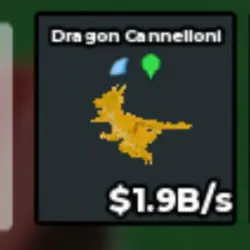 Gold Dragon Cannelloni with Green Balloon, Shark Finn TRAIT… — Roblox, лот №230589