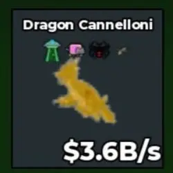 Gold Dragon Canneloni 3.6B s with UFO, Nyen, Spyder and Bom… — Roblox, лот №230594