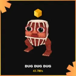 Gold Dug dug dug 43.7M s (Секретный персонаж) — Roblox, лот №230597