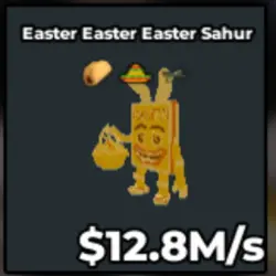 Gold Easter Easter Easter Sahur 12.8 M s (Секретный персона… — Roblox, лот №230603