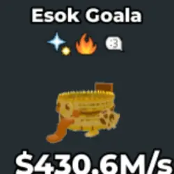 Gold Esok Goala 430.6M S V310 (Секретный персонаж) — Roblox, лот №230607