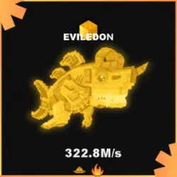 Gold Eviledon 322.8M s (Секретный персонаж) — Roblox, лот №230619